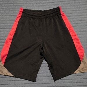 Tek Gear Men's Black and Red Shorts - Small